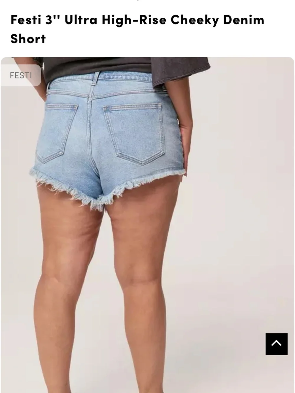 torrid festi 3” ultra high rise cheeky denim